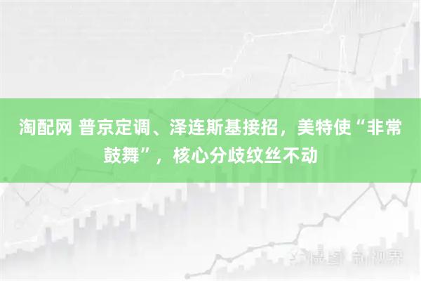 淘配网 普京定调、泽连斯基接招，美特使“非常鼓舞”，核心分歧纹丝不动